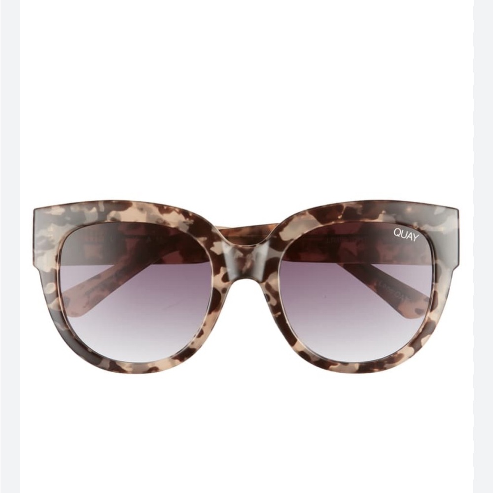 Quay Australia limelight Brown Patterned Sunglasses with purple lenses
